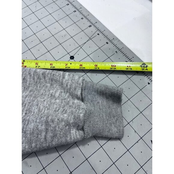 MW Gray Zip-Up Hoodie Sz. M Vintage 1980’s Metal Zipper ~minty~ Rocky Balboa - Picture 11 of 16
